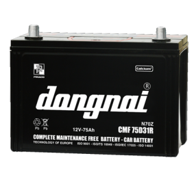 Ắc Quy Khô Đồng Nai 75D31 - 75Ah