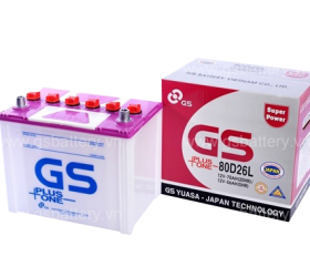 ẮC QUY KHÔ GS 12V-70AH (MF 80D26 R/L)